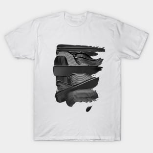 Black paint T-Shirt